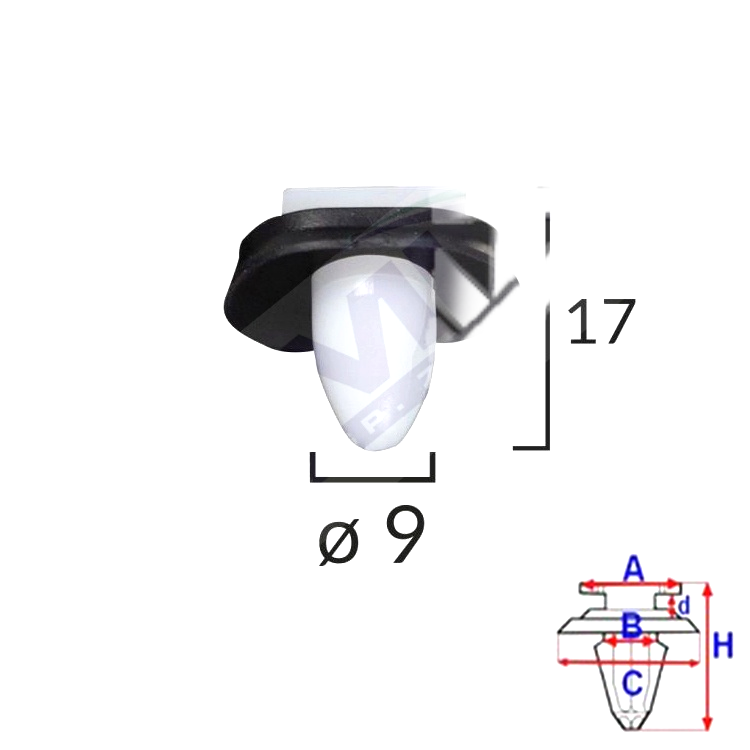 ROMIX ROMC10093 Patent, csavar, anya